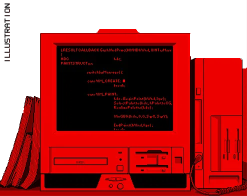 web design inspired from 90 tech computer