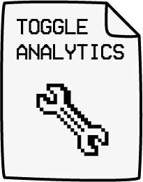 config icon - toggle analytics