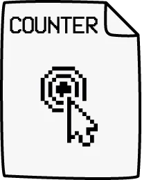 config icon - click counter