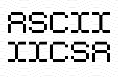 Image displaying the text: Ascii