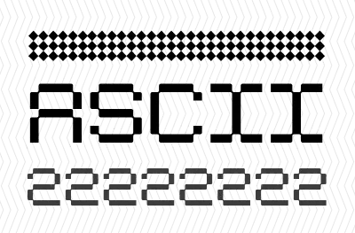 Image displaying the text: Ascii