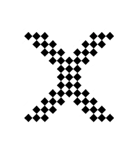 Pixelated font spelling out pixel